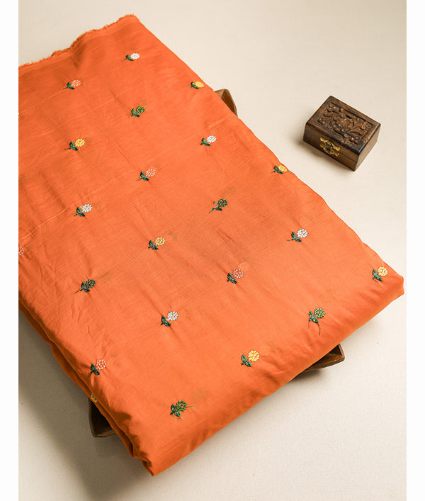 CHANDERI EMBROIDERED FABRIC