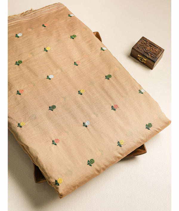 CHANDERI EMBROIDERED FABRIC