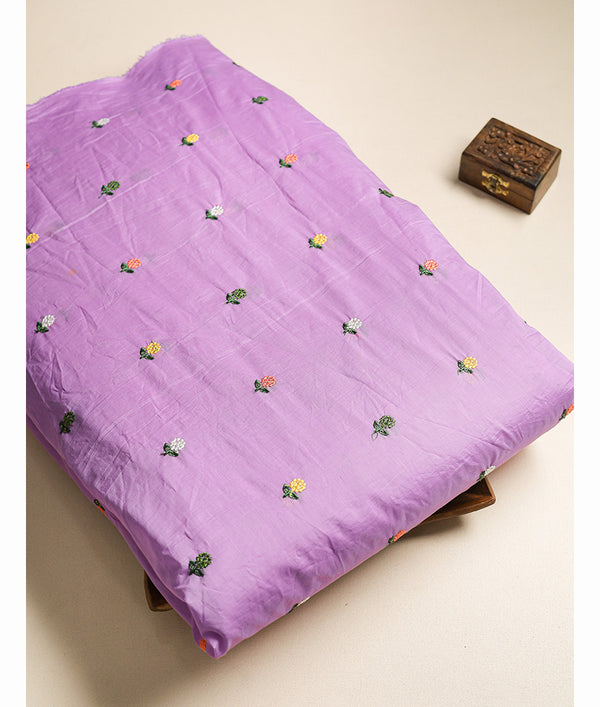 CHANDERI EMBROIDERED FABRIC