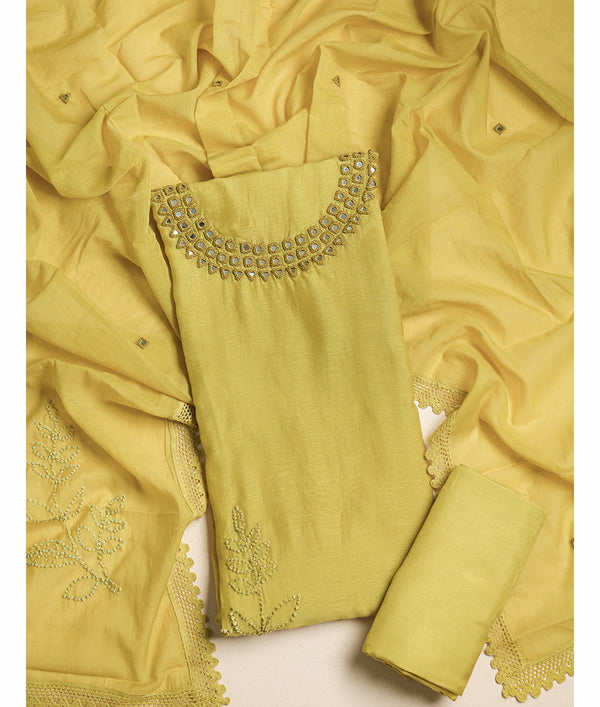 MUL CHANDERI SUIT SET