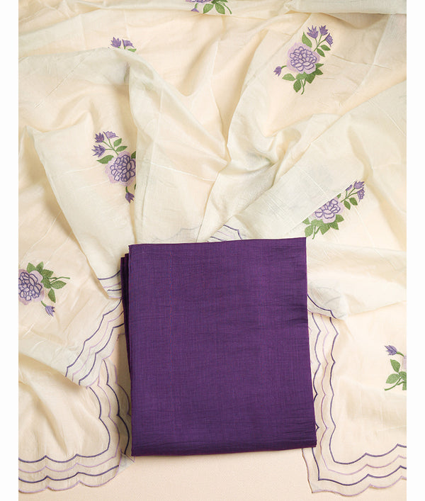 MUL CHANDERI 2 PIECE SUIT SET