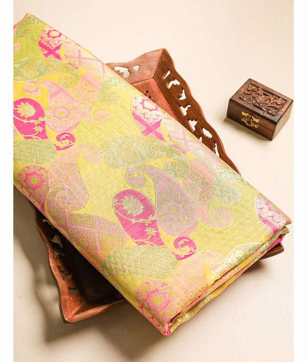 PURE BROCADE SILK FABRIC