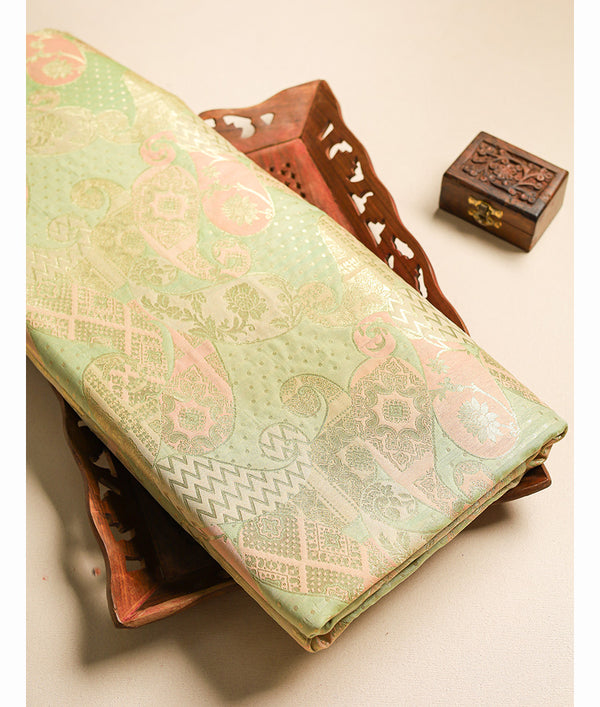PURE BROCADE SILK FABRIC