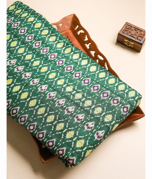 SEMI TUSSAR PRINTED FABRIC