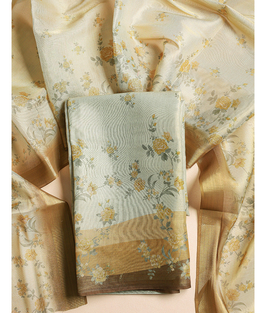 TISSUE PRINTED 2 PIECE SUIT SET