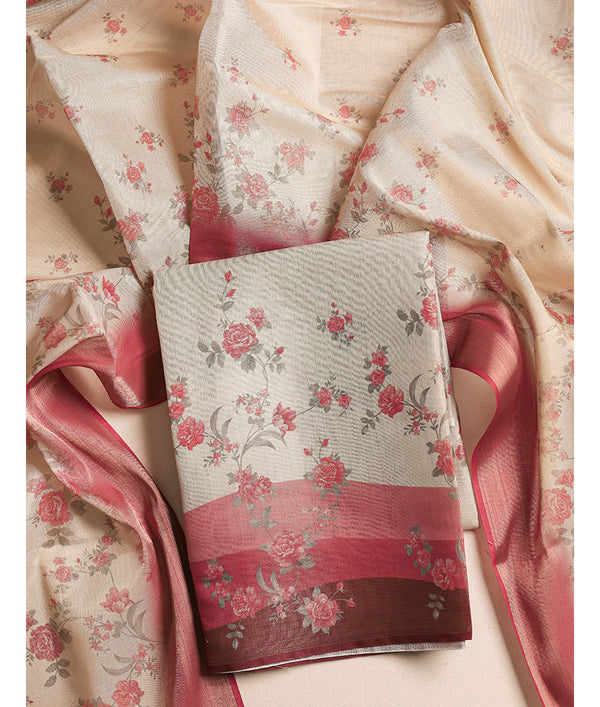 TISSUE PRINTED 2 PIECE SUIT SET