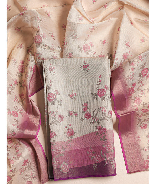 TISSUE PRINTED 2 PIECE SUIT SET
