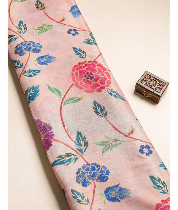 TISSUE SILK PRINTED FABRIC