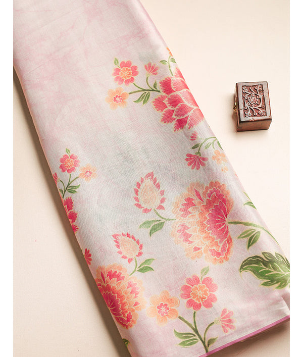 TISSUE SILK PRINTED FABRIC