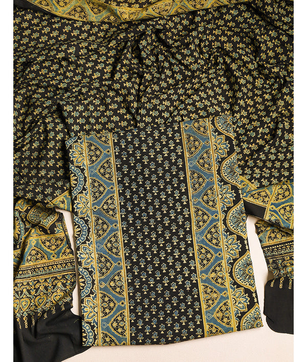COTTON AJRAKH SUIT SET