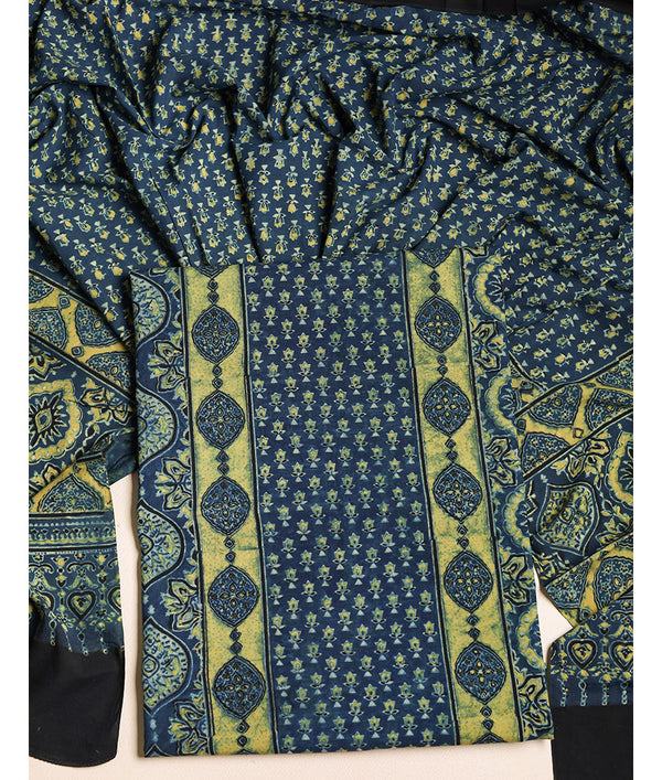 COTTON AJRAKH SUIT SET