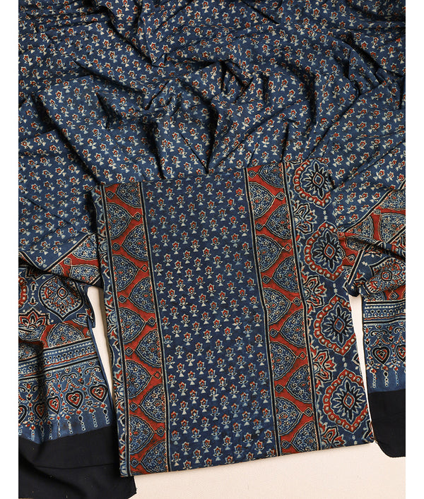COTTON AJRAKH SUIT SET