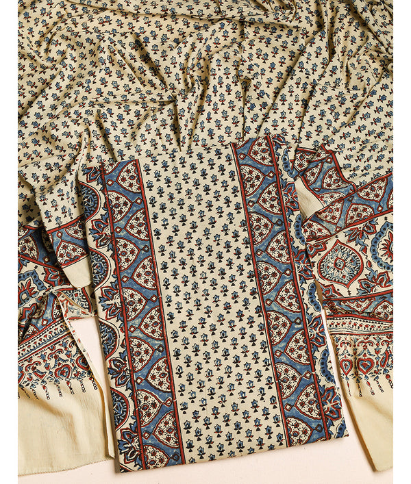 COTTON AJRAKH SUIT SET