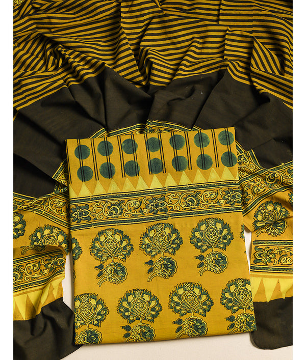 COTTON AJRAKH SUIT SET