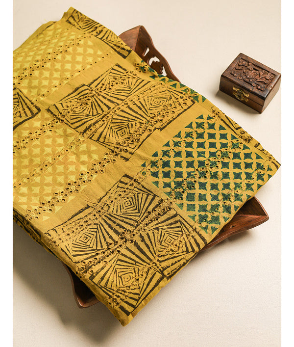 Pure Cotton Ajrakh hakoba fabric