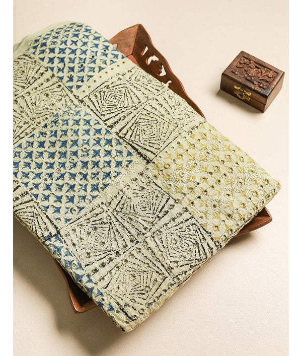 Pure Cotton Ajrakh hakoba fabric