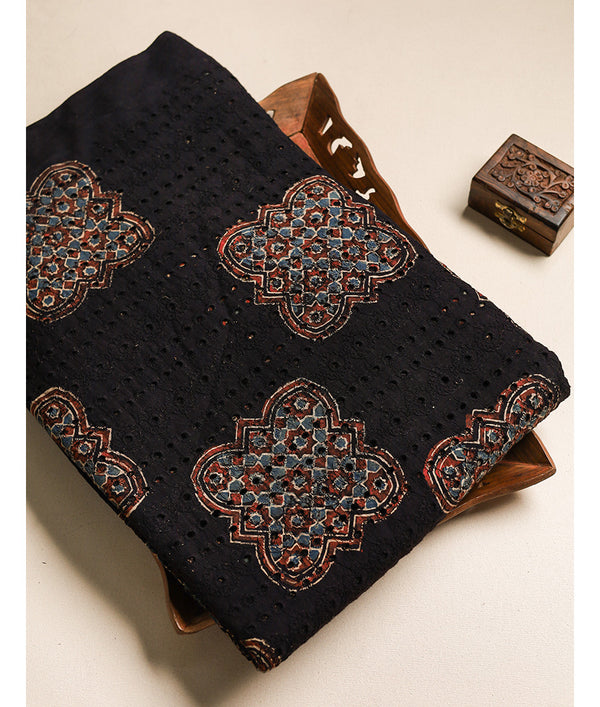Pure Cotton Ajrakh hakoba fabric