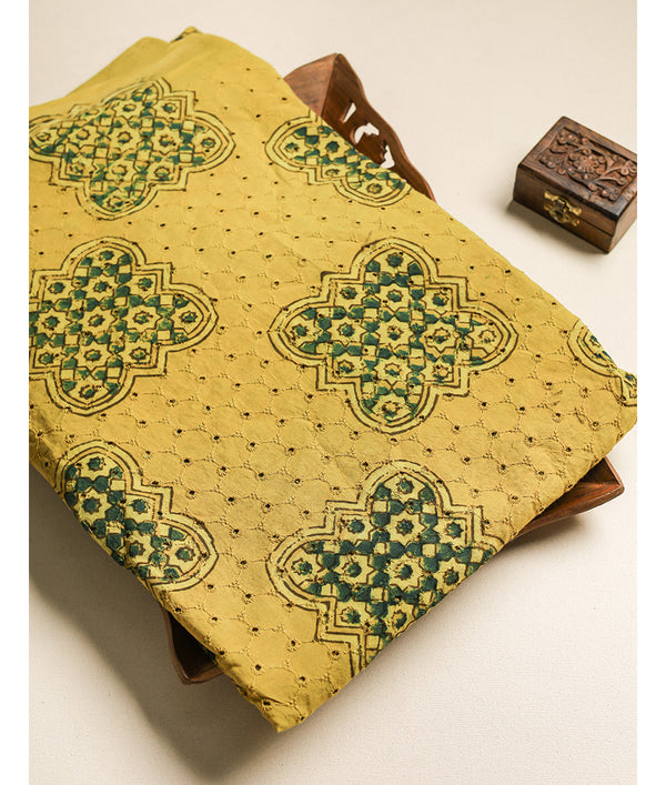 Pure Cotton Ajrakh hakoba fabric
