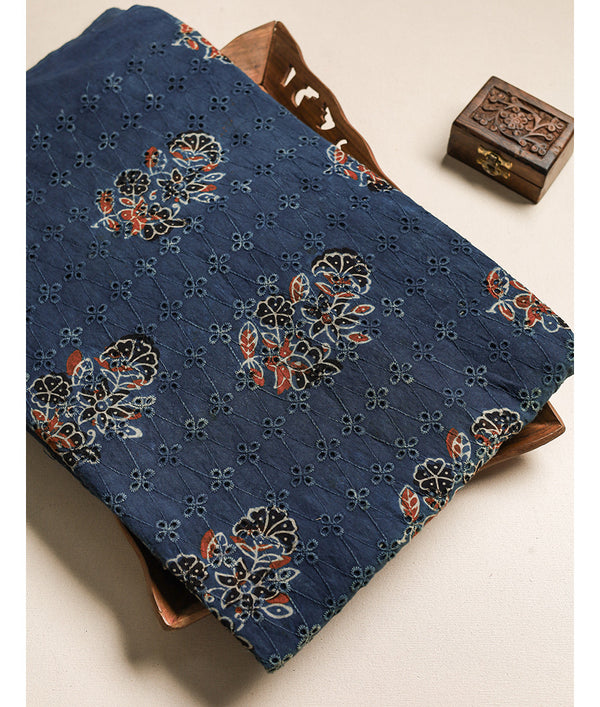 Pure Cotton Ajrakh hakoba fabric