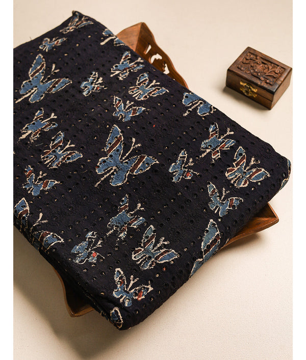 Pure Cotton Ajrakh hakoba fabric