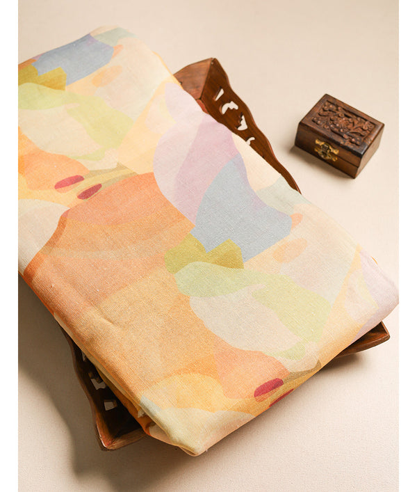 PURE LINEN PRINTED FABRIC