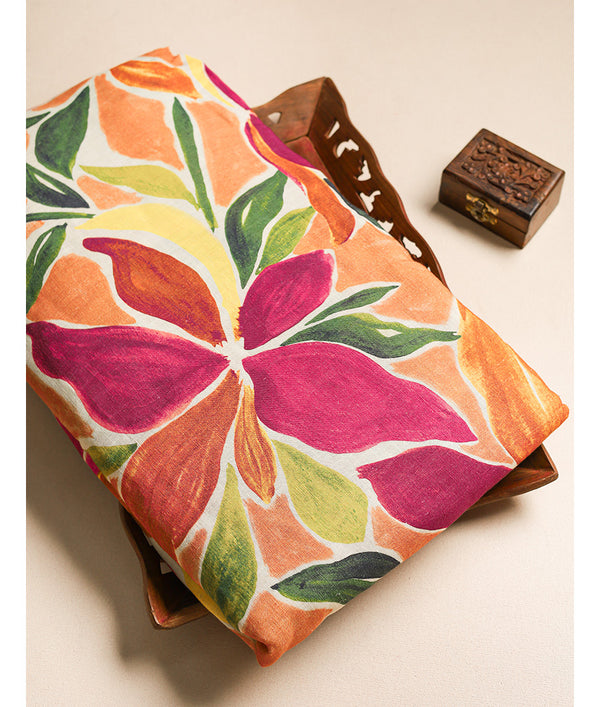 PURE LINEN PRINTED FABRIC