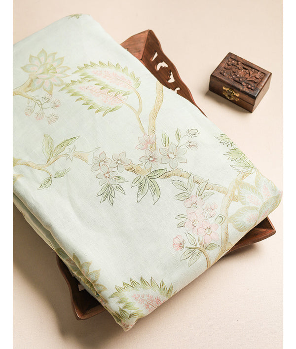 PURE LINEN PRINTED FABRIC