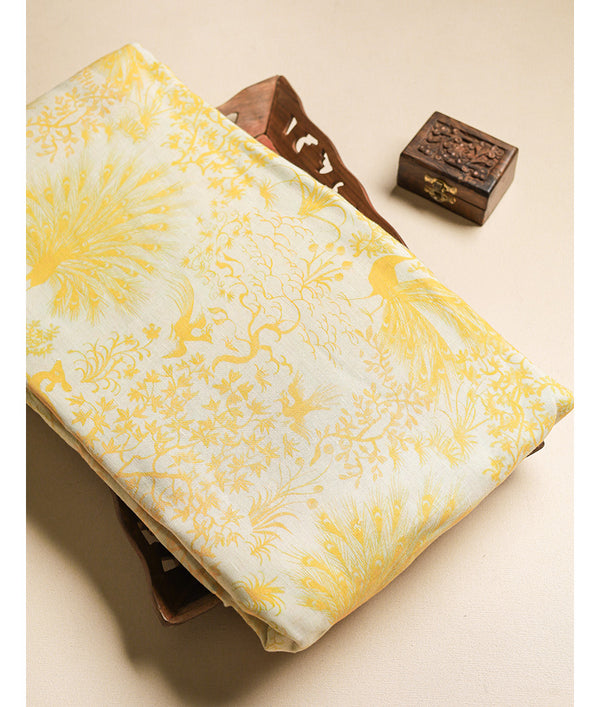 PURE LINEN PRINTED FABRIC