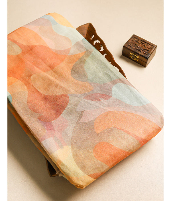 PURE LINEN PRINTED FABRIC