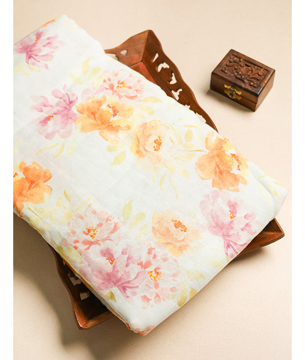 PURE LINEN PRINTED FABRIC