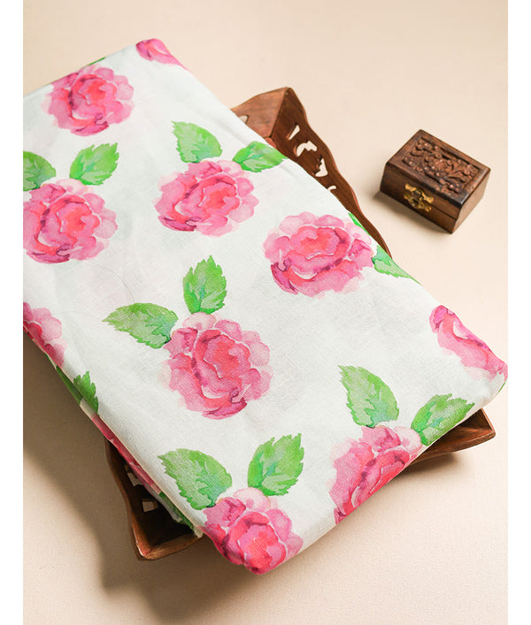 PURE LINEN PRINTED FABRIC