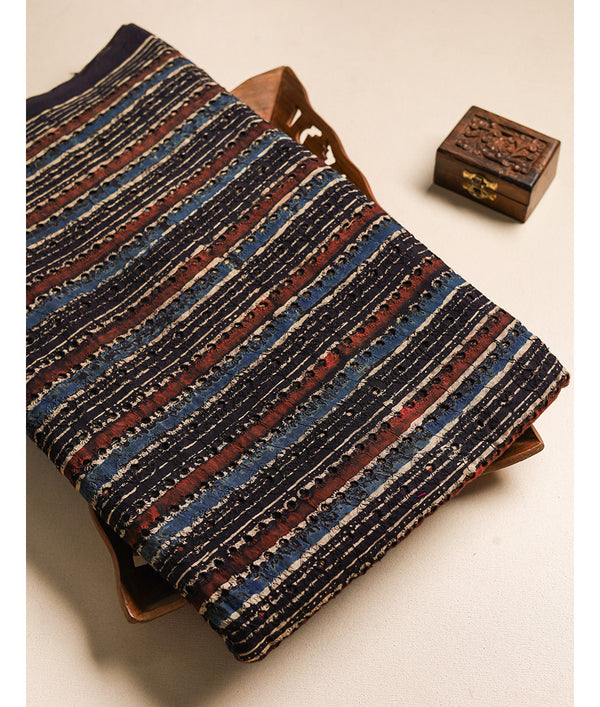 Pure Cotton Ajrakh hakoba fabric