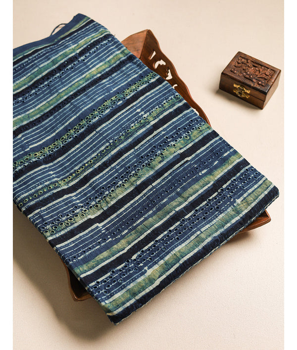 Pure Cotton Ajrakh hakoba fabric
