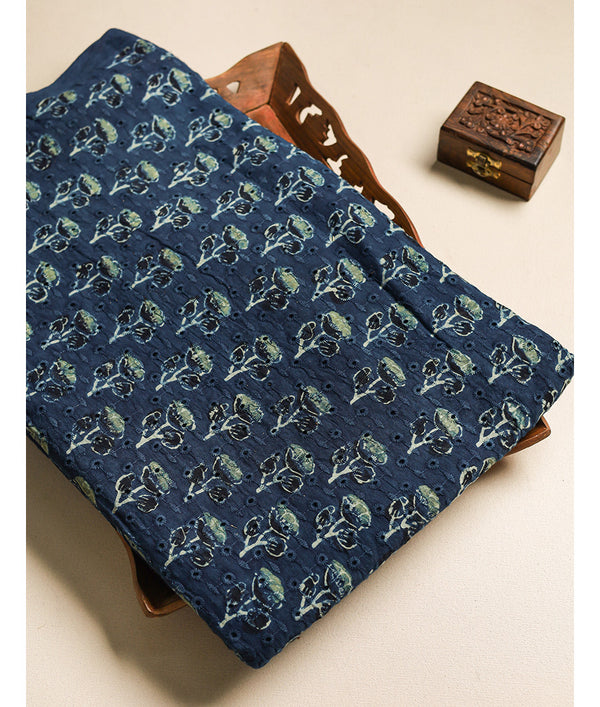 Pure Cotton Ajrakh hakoba fabric