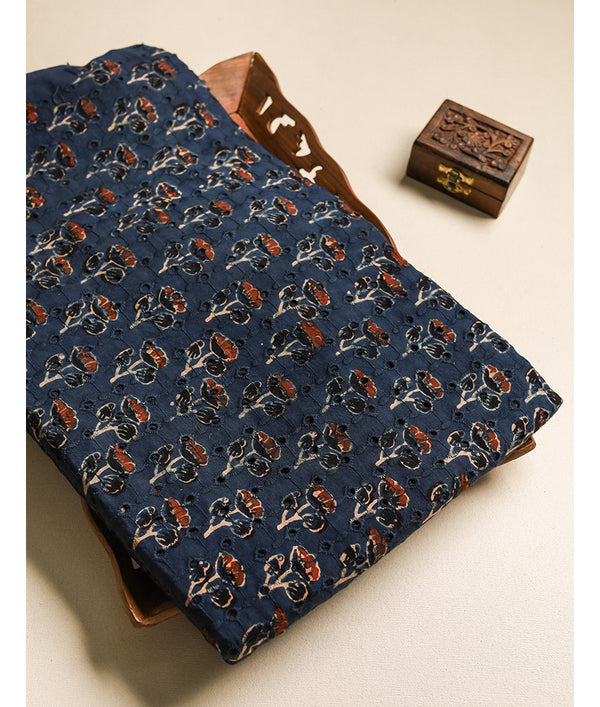 Pure Cotton Ajrakh hakoba fabric