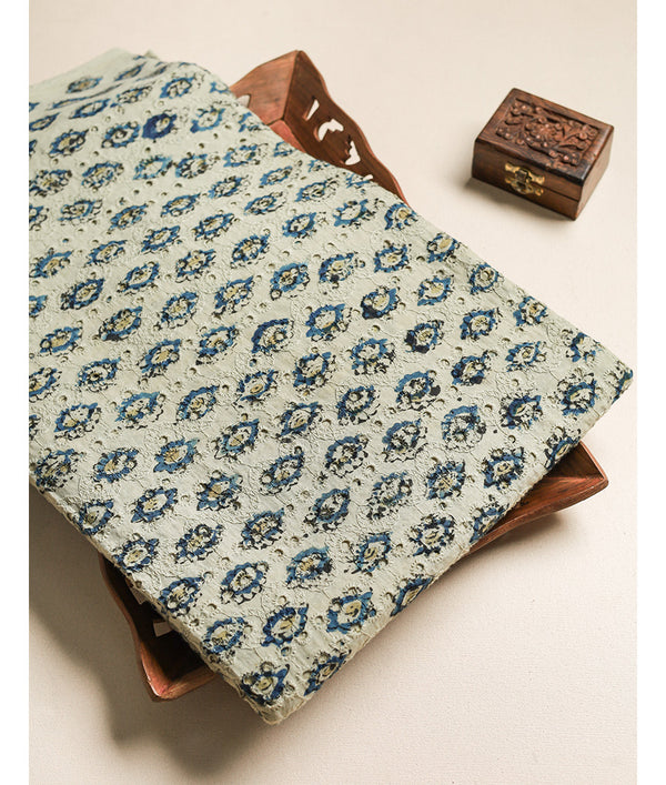 Pure Cotton Ajrakh hakoba fabric