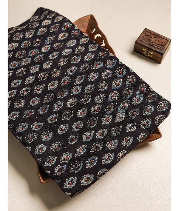 Pure Cotton Ajrakh hakoba fabric