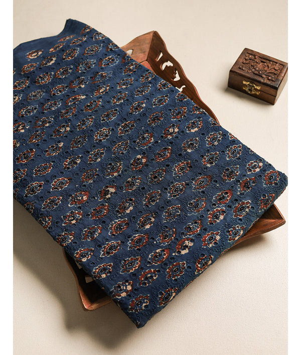 Pure Cotton Ajrakh hakoba fabric