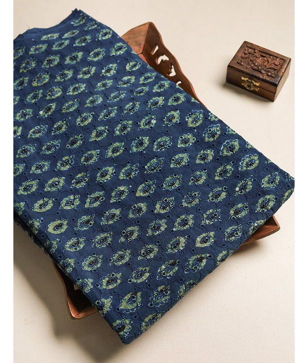 Pure Cotton Ajrakh hakoba fabric