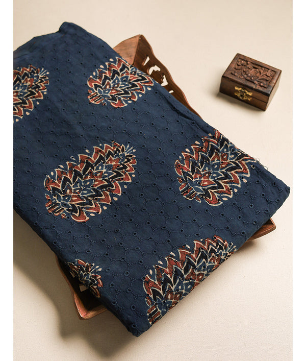 Pure Cotton Ajrakh hakoba fabric