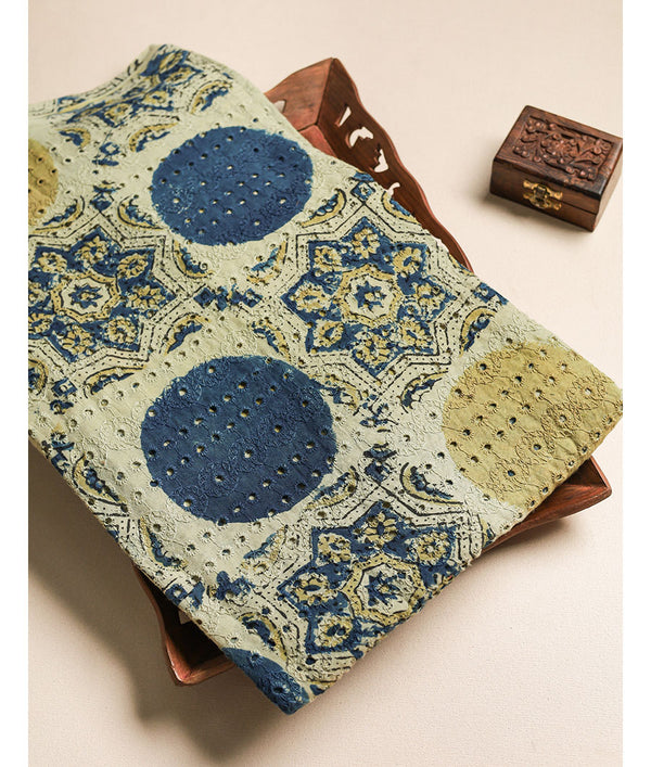 Pure Cotton Ajrakh hakoba fabric