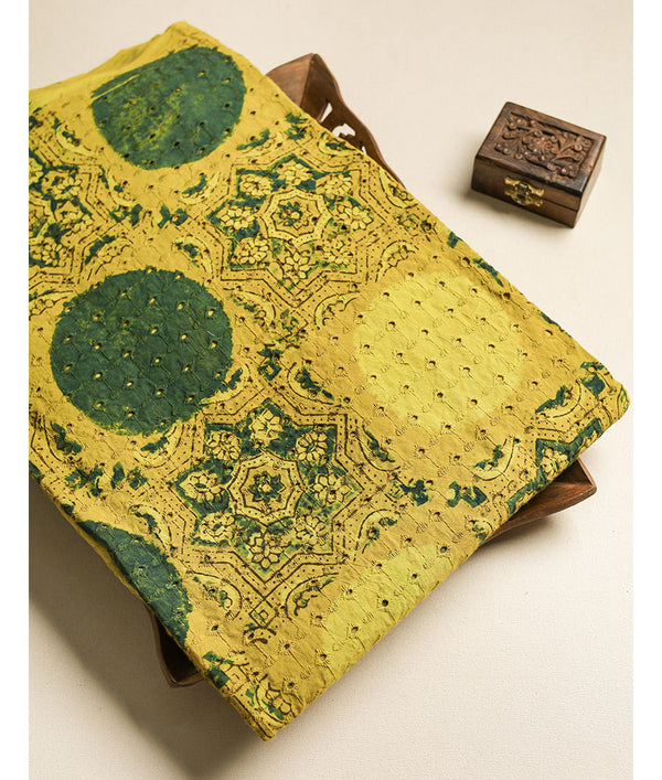 Pure Cotton Ajrakh hakoba fabric