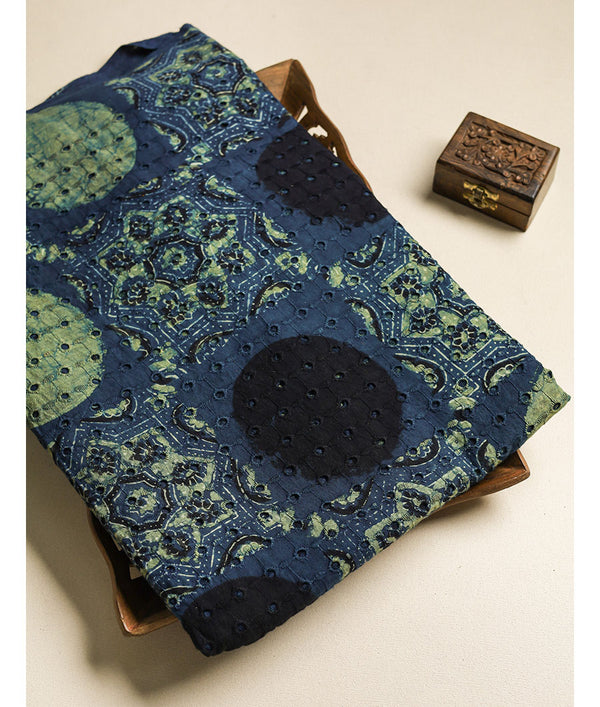 Pure Cotton Ajrakh hakoba fabric