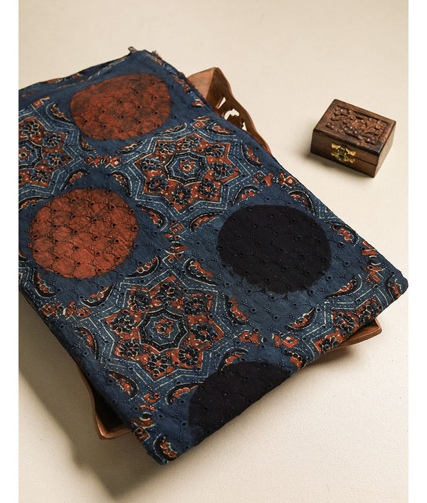 Pure Cotton Ajrakh hakoba fabric