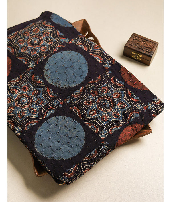 Pure Cotton Ajrakh hakoba fabric