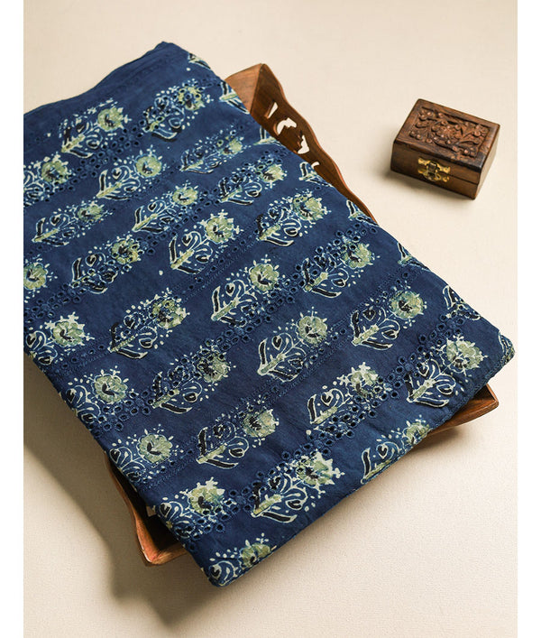 Pure Cotton Ajrakh hakoba fabric