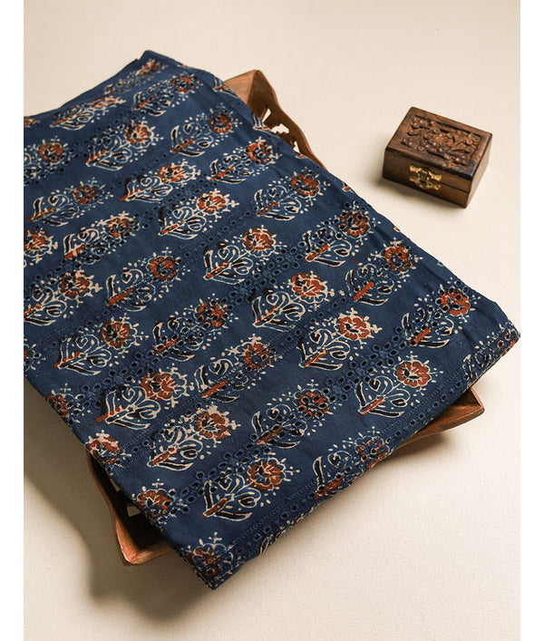 Pure Cotton Ajrakh hakoba fabric