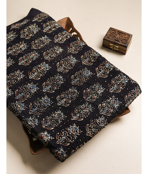 Pure Cotton Ajrakh hakoba fabric