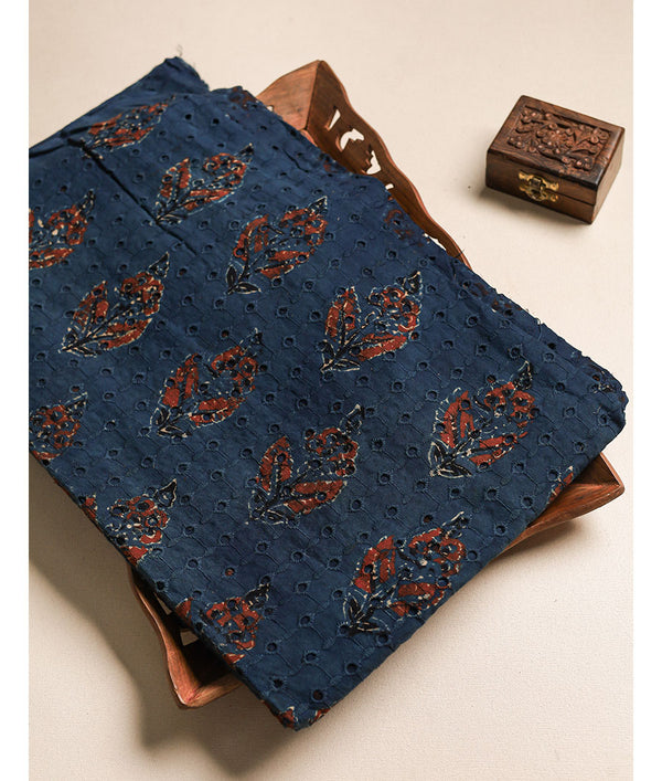 Pure Cotton Ajrakh hakoba fabric