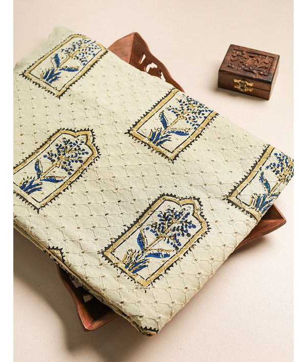 Pure Cotton Ajrakh hakoba fabric
